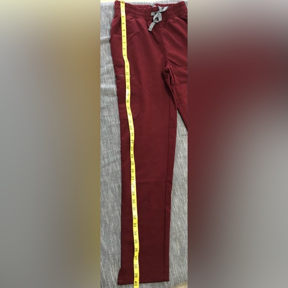 Figs Technical Collection High Waisted Yola Pant XXS Maroon - Picture 7 of 15
